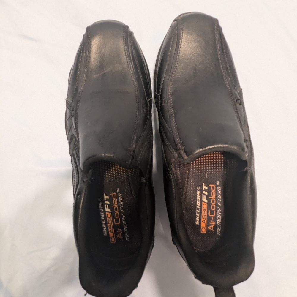 Skechers Men's Black Slip-On Loafers